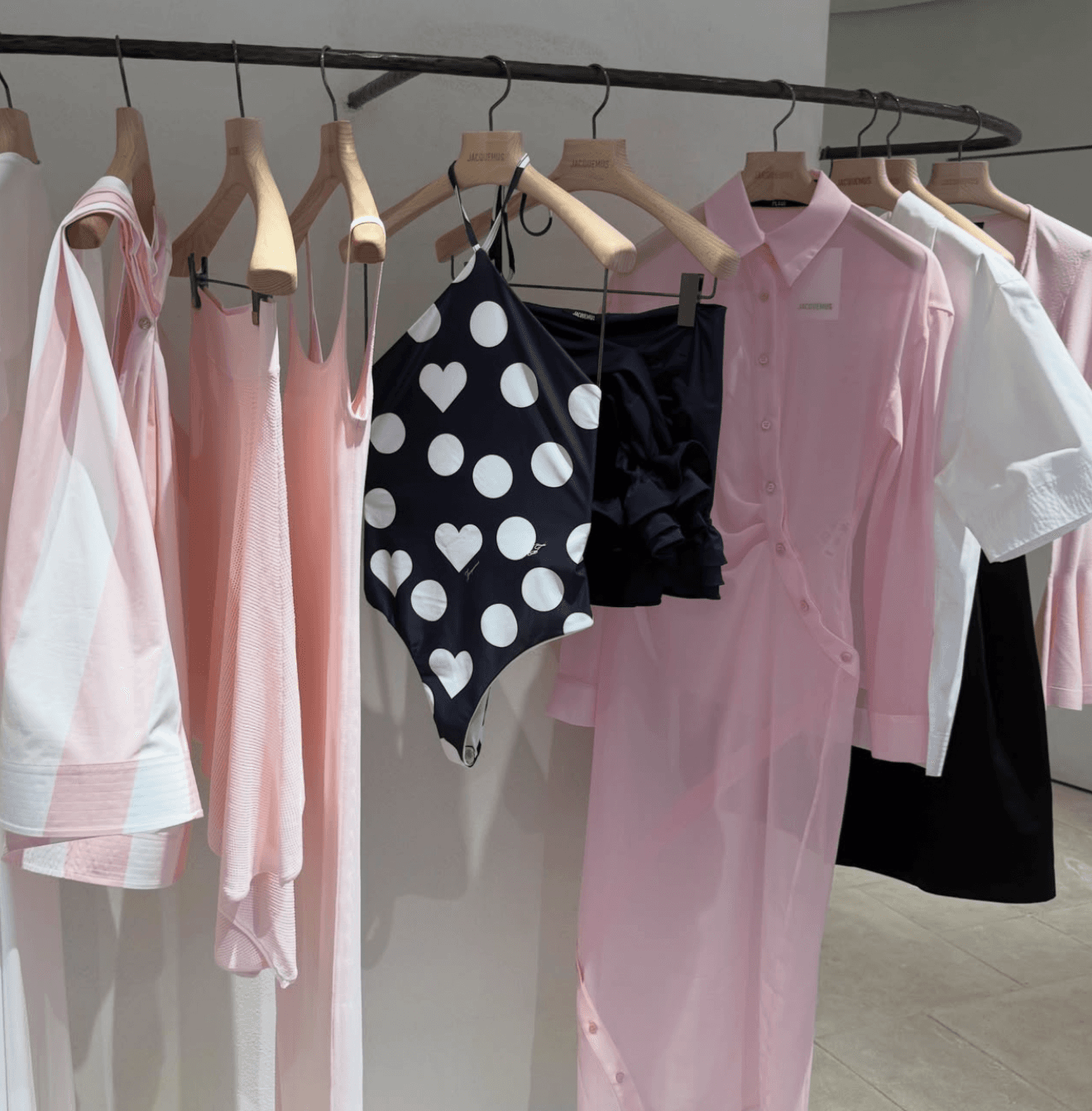 Curated clothing rack